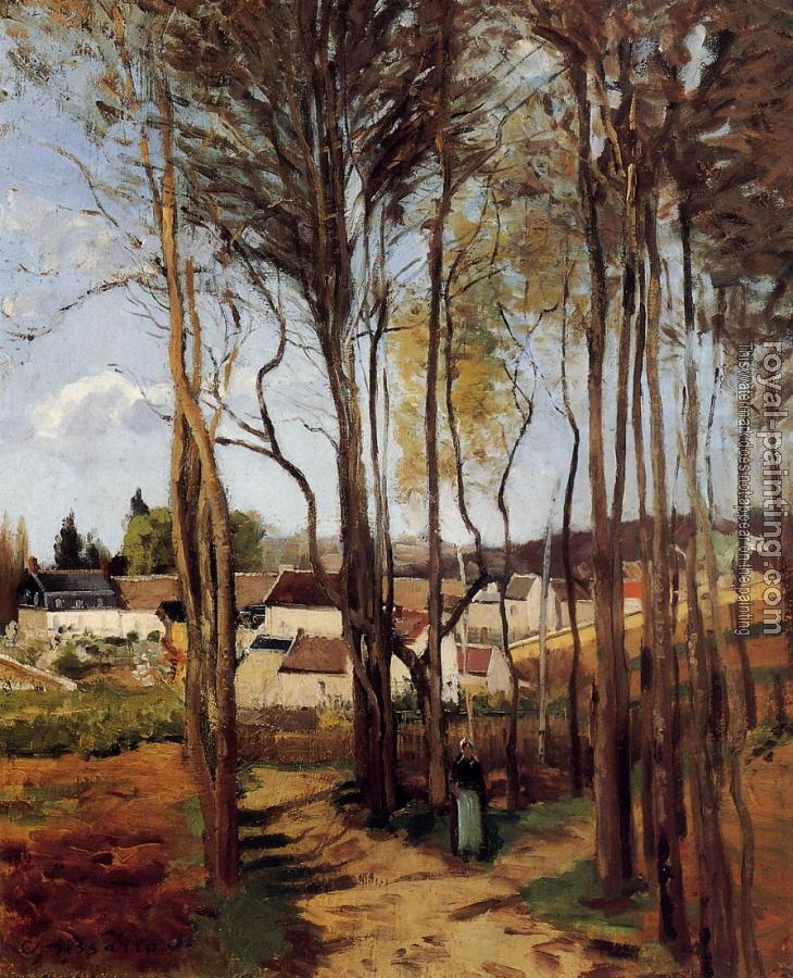 Camille Pissarro : A Village through the Trees